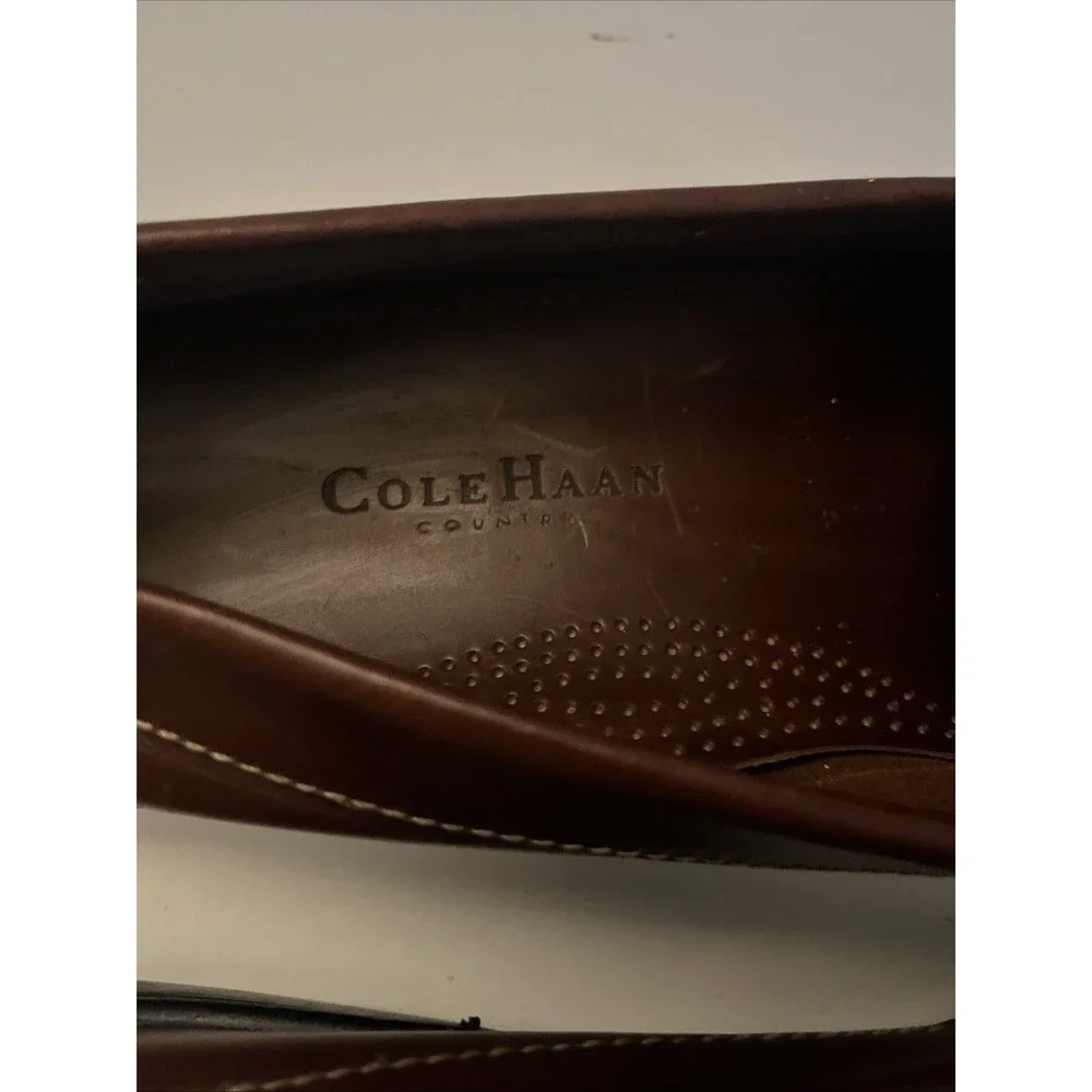 Cole Haan Country Brown Tassel Driving Loafers Shoes Men's Leather SZ 11